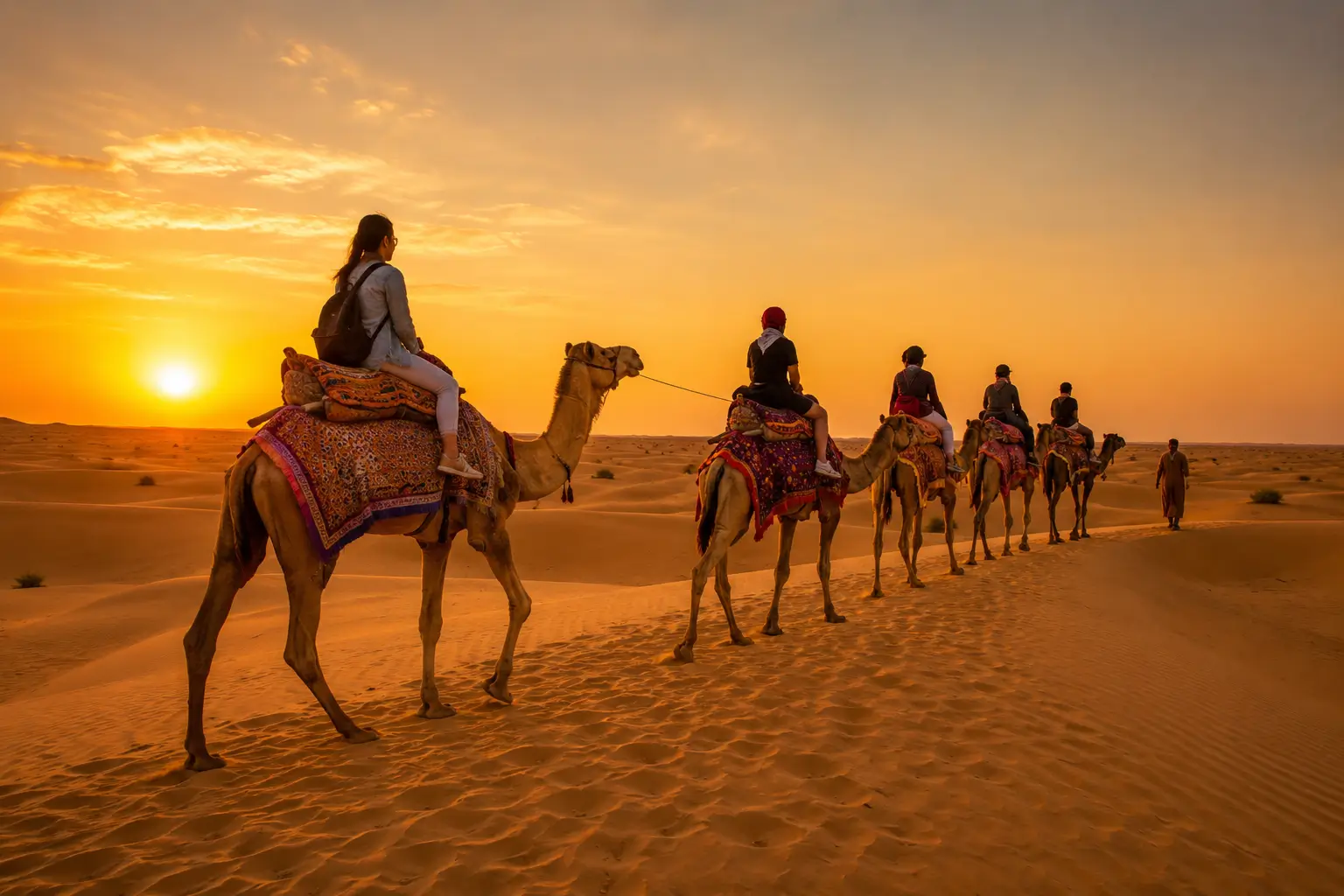 Camel safari in Jaisalmer