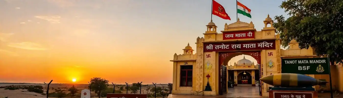 Tanot Mata Temple amid the Thar Desert near Jaisalmer